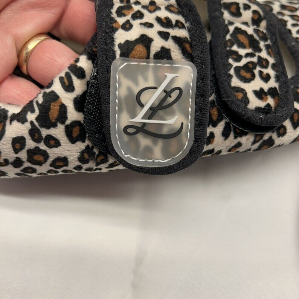 Mary Jane Flat Style House Slipper Leopard Rubber Sole Size 8 New - Picture 2 of 6